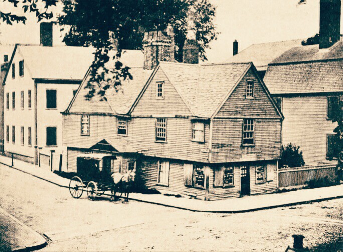 Old photo of the Lewis Hunt House