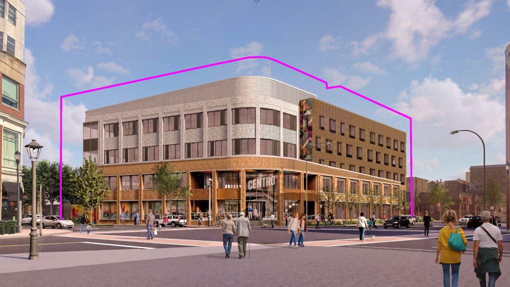 Design render of El Centro building. Salem, MA