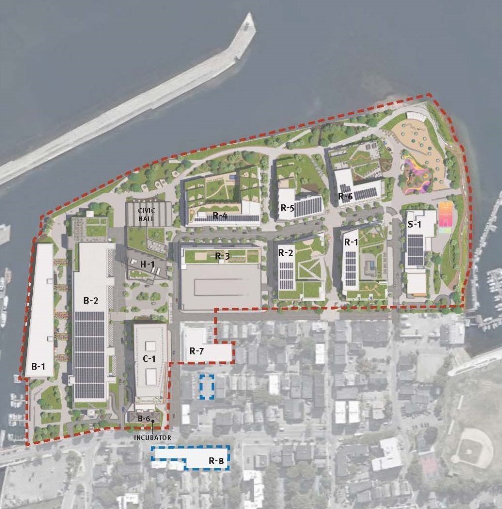 Shetland Park project proposal overhead map