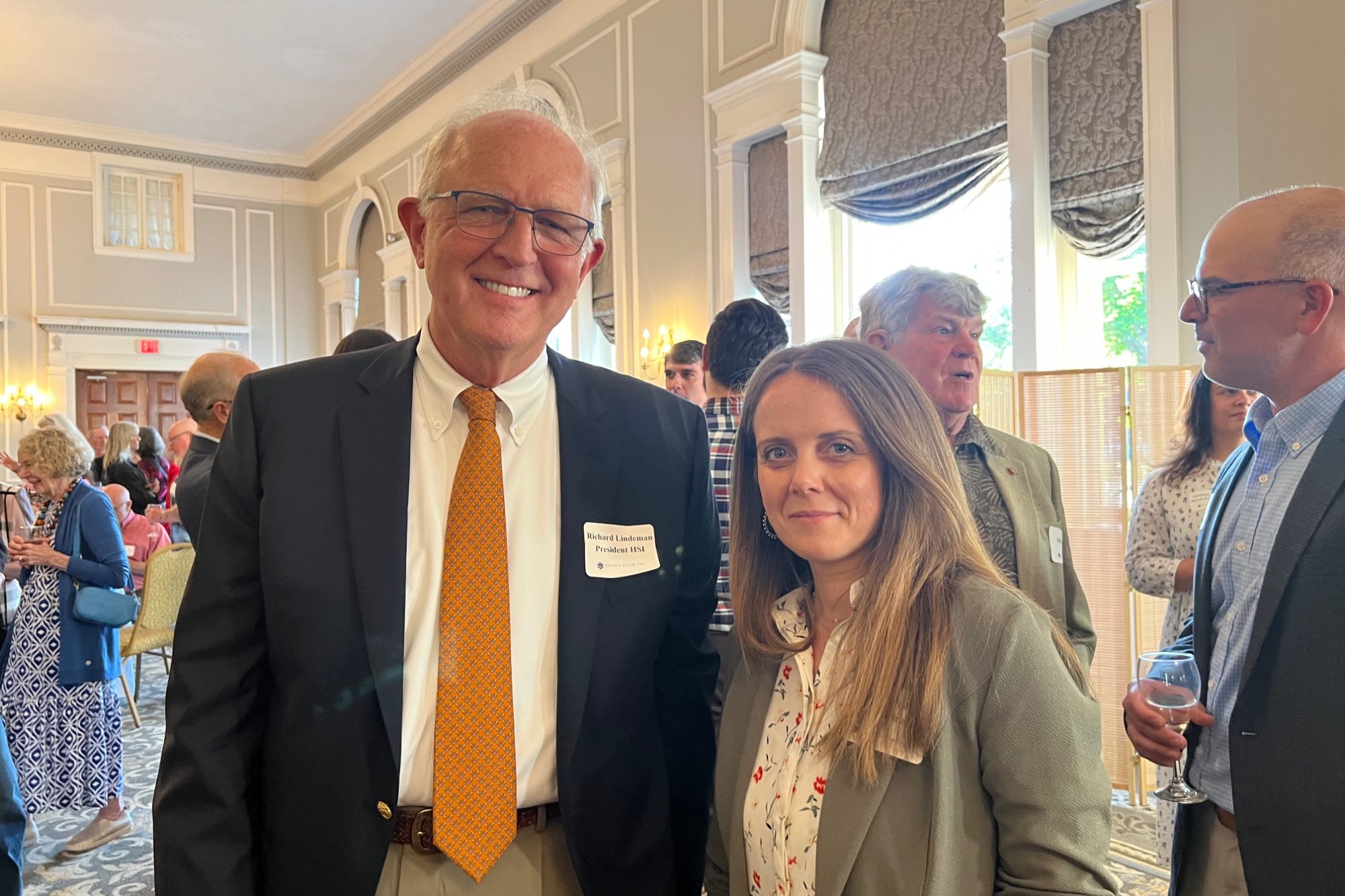 A man and a woman stand together