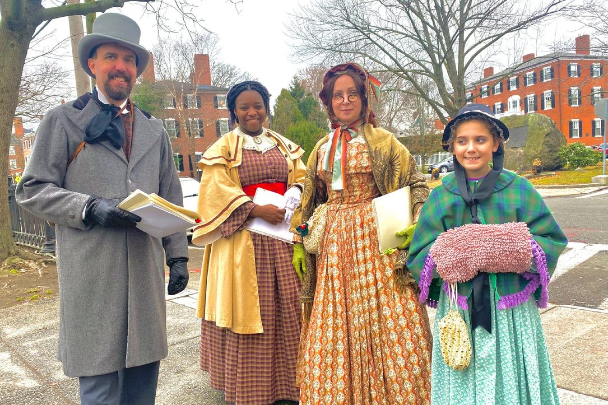 Carolers at Christmas in Salem