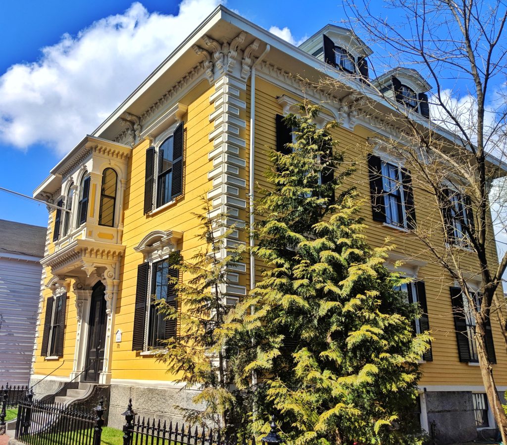Historic Federal Style yellow house